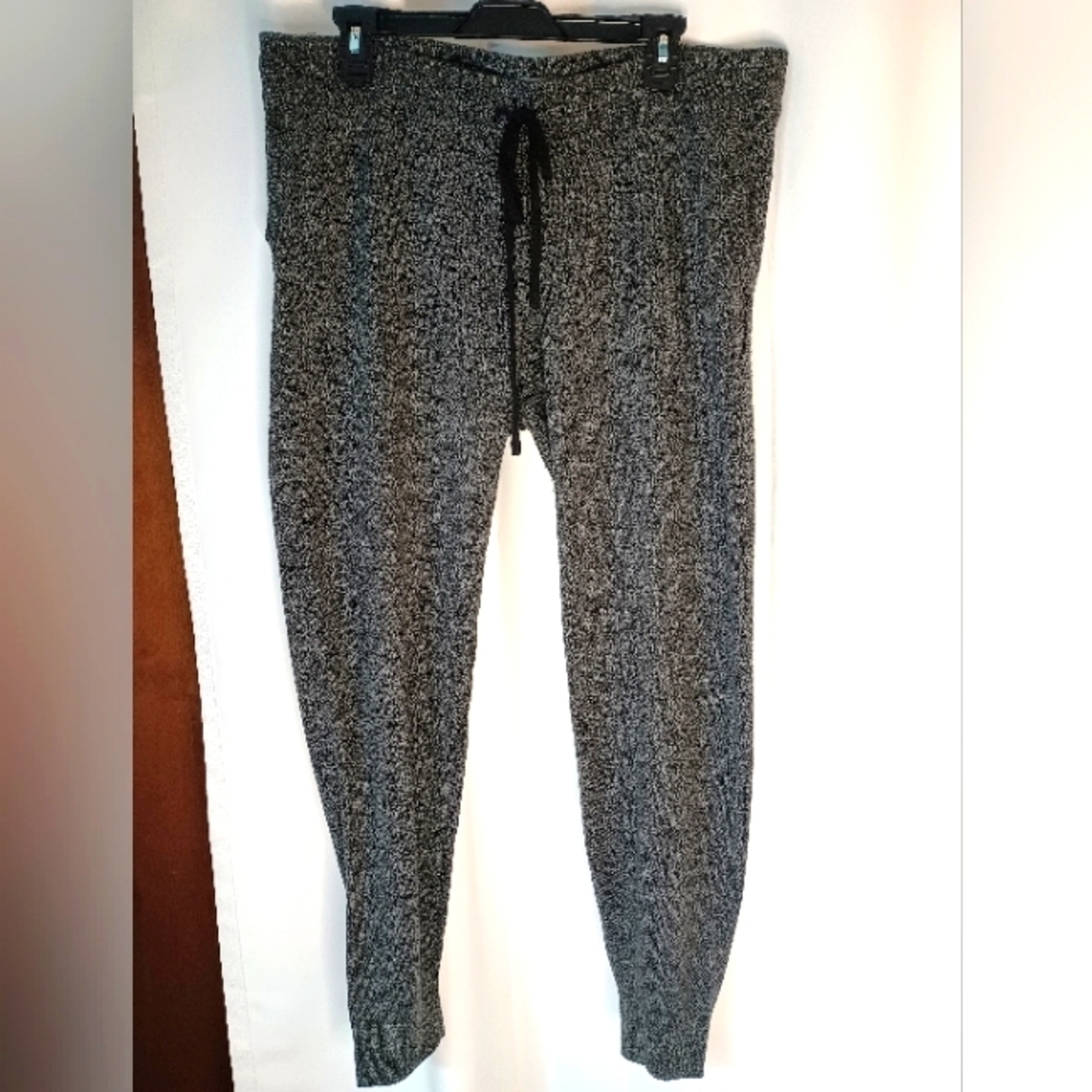 Ny Co Soho Street Womens Sweater Knit Pants Large Gray Marled Soft Tapered